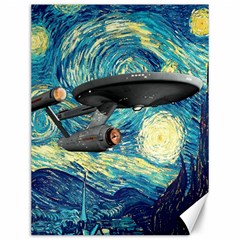 Star Trek Starship The Starry Night Van Gogh Canvas 12  X 16  by Semog4