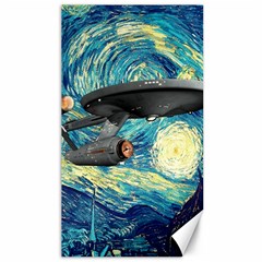 Star Trek Starship The Starry Night Van Gogh Canvas 40  X 72  by Semog4