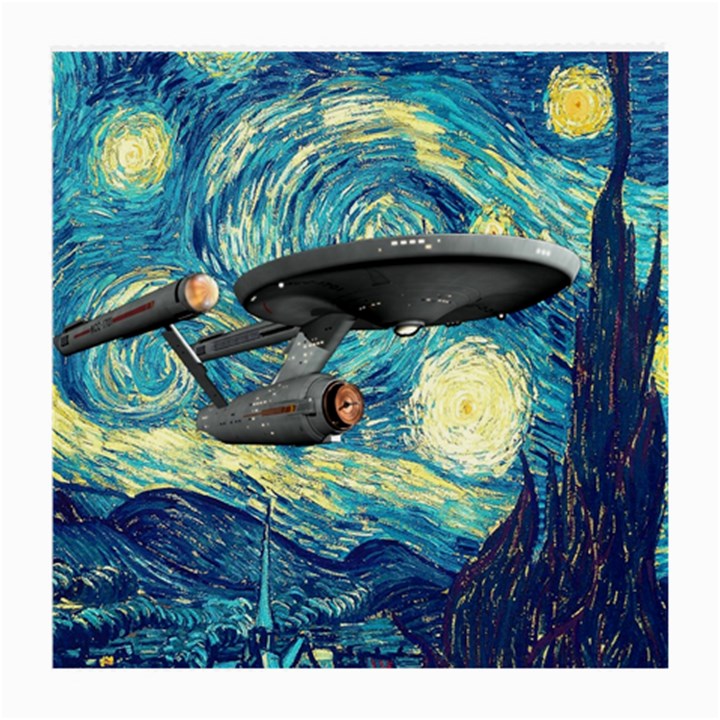 Star Trek Starship The Starry Night Van Gogh Medium Glasses Cloth