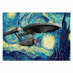 Star Trek Starship The Starry Night Van Gogh Large Glasses Cloth by Semog4