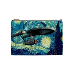 Star Trek Starship The Starry Night Van Gogh Cosmetic Bag (medium) by Semog4