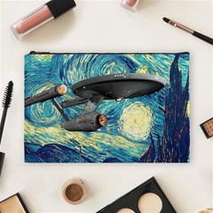 Star Trek Starship The Starry Night Van Gogh Cosmetic Bag (large) by Semog4