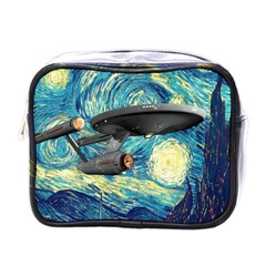 Star Trek Starship The Starry Night Van Gogh Mini Toiletries Bag (one Side) by Semog4