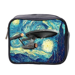 Star Trek Starship The Starry Night Van Gogh Mini Toiletries Bag (two Sides) by Semog4