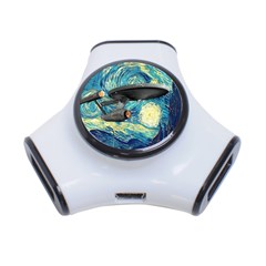 Star Trek Starship The Starry Night Van Gogh 3-port Usb Hub by Semog4