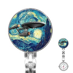 Star Trek Starship The Starry Night Van Gogh Stainless Steel Nurses Watch by Semog4