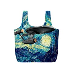 Star Trek Starship The Starry Night Van Gogh Full Print Recycle Bag (s) by Semog4