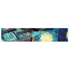 Star Trek Starship The Starry Night Van Gogh Small Premium Plush Fleece Scarf by Semog4