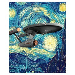 Star Trek Starship The Starry Night Van Gogh Drawstring Bag (small) by Semog4