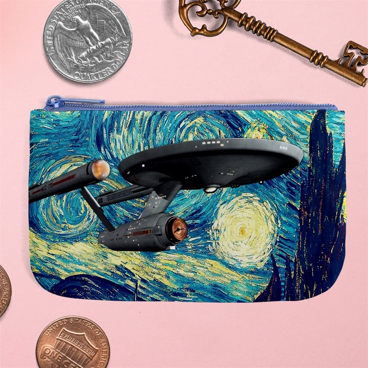 Star Trek Starship The Starry Night Van Gogh Large Coin Purse