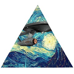 Star Trek Starship The Starry Night Van Gogh Wooden Puzzle Triangle by Semog4