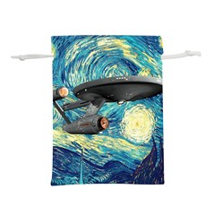 Star Trek Starship The Starry Night Van Gogh Lightweight Drawstring Pouch (s) by Semog4