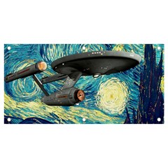 Star Trek Starship The Starry Night Van Gogh Banner And Sign 4  X 2  by Semog4