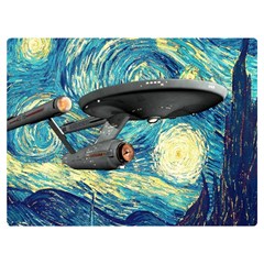 Star Trek Starship The Starry Night Van Gogh Premium Plush Fleece Blanket (extra Small) by Semog4