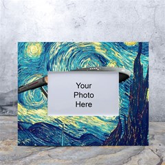 Star Trek Starship The Starry Night Van Gogh White Tabletop Photo Frame 4 x6 