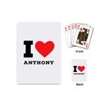 I love Anthony  Playing Cards Single Design (Mini) Back