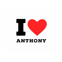 I Love Anthony  Premium Plush Fleece Blanket (extra Small) by ilovewhateva