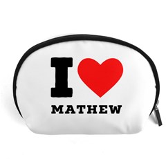 I Love Mathew Accessory Pouch (large) by ilovewhateva