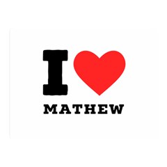 I Love Mathew Two Sides Premium Plush Fleece Blanket (mini) by ilovewhateva