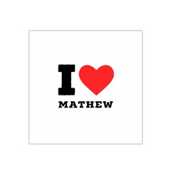 I Love Mathew Satin Bandana Scarf 22  X 22  by ilovewhateva