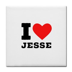 I Love Jesse Tile Coaster by ilovewhateva