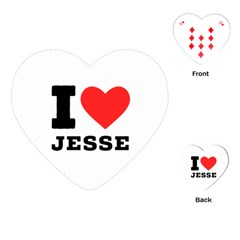 I Love Jesse Playing Cards Single Design (heart) by ilovewhateva