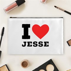 I Love Jesse Cosmetic Bag (large) by ilovewhateva