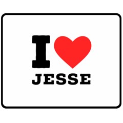 I Love Jesse Fleece Blanket (medium) by ilovewhateva