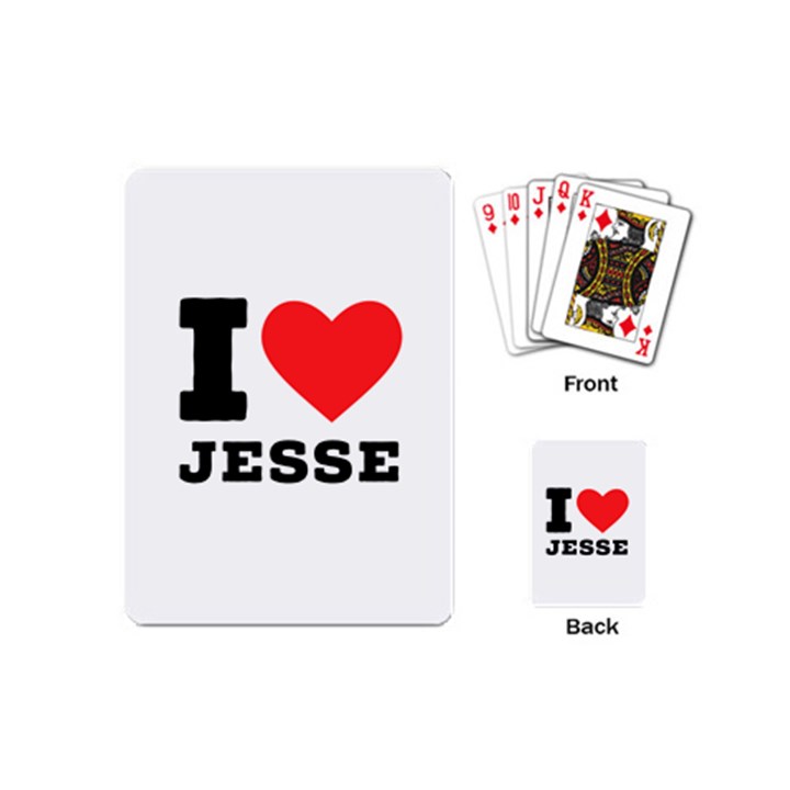 I love jesse Playing Cards Single Design (Mini)