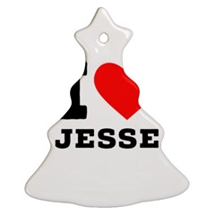 I Love Jesse Ornament (christmas Tree)  by ilovewhateva