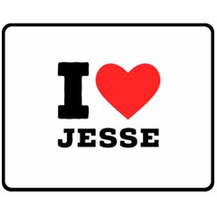 I Love Jesse Two Sides Fleece Blanket (medium) by ilovewhateva