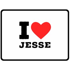 I Love Jesse Two Sides Fleece Blanket (large) by ilovewhateva