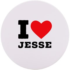 I Love Jesse Uv Print Round Tile Coaster by ilovewhateva