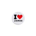 I love James 1  Mini Magnets Front