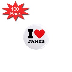 I Love James 1  Mini Magnets (100 Pack)  by ilovewhateva