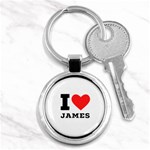 I love James Key Chain (Round) Front