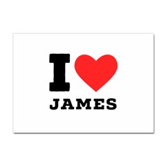 I Love James Sticker A4 (100 Pack) by ilovewhateva