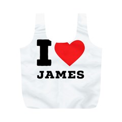 I Love James Full Print Recycle Bag (m) by ilovewhateva