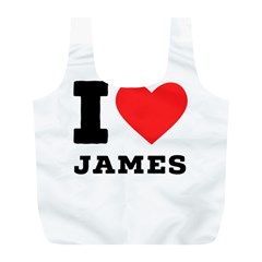 I Love James Full Print Recycle Bag (l) by ilovewhateva