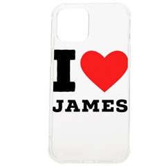 I Love James Iphone 12 Pro Max Tpu Uv Print Case by ilovewhateva