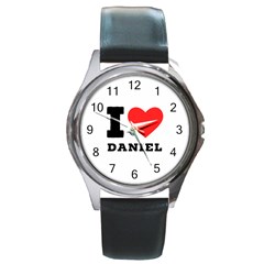 I Love Daniel Round Metal Watch by ilovewhateva