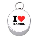 I love Daniel Mini Silver Compasses Front