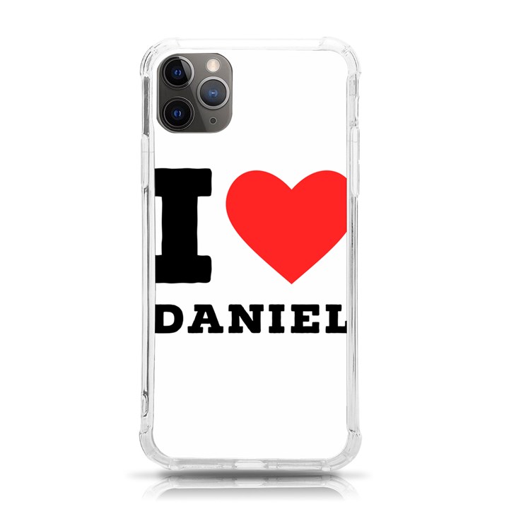 I love Daniel iPhone 11 Pro Max 6.5 Inch TPU UV Print Case