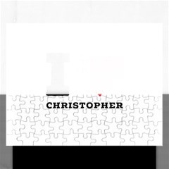 I Love Christopher  Rectangular Jigsaw Puzzl by ilovewhateva