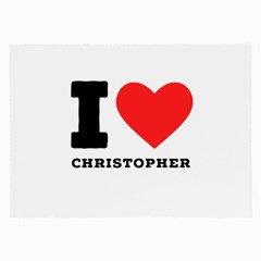 I Love Christopher  Large Glasses Cloth by ilovewhateva