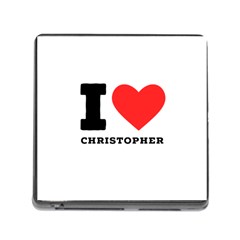 I Love Christopher  Memory Card Reader (square 5 Slot) by ilovewhateva