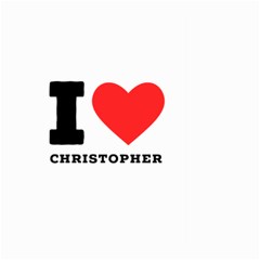 I Love Christopher  Large Garden Flag (two Sides) by ilovewhateva