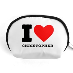 I Love Christopher  Accessory Pouch (medium) by ilovewhateva