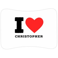 I Love Christopher  Velour Seat Head Rest Cushion by ilovewhateva