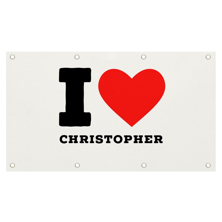 I love Christopher  Banner and Sign 7  x 4 